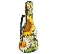 Sac de transport pour guitare classique, basse électrique, 101,6 cm, 106,7 cm, 106,7 cm, motif trèfle de Leprechaun de la Saint-Patrick, Multicolore 05, 42.9x16.9x4.7 in, Sac à dos décontracté