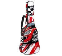 Sac de transport pour guitare classique, basse électrique, 101,6 cm, 106,7 cm, 106,7 cm, voitures de sport colorées, Multicolore 09, 42.9x16.9x4.7 in, Sac à dos décontracté