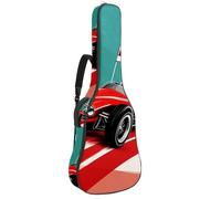 Sac de transport pour guitare classique, basse électrique, 101,6 cm, 106,7 cm, 106,7 cm, voitures de sport colorées, Multicolore 05, 42.9x16.9x4.7 in, Sac à dos décontracté