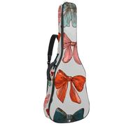 Sac de transport pour guitare classique, basse électrique, 101,6 cm, 106,7 cm, différentes figures colorées sur fond noir, Multicolore 09, 42.9x16.9x4.7 in, Sac à dos décontracté