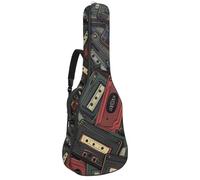 Sac de transport pour guitare classique, basse électrique, 101,6 cm, 106,7 cm, motif licorne vintage dans la forêt magique, Multicolore 05, 42.9x16.9x4.7 in, Sac à dos décontracté