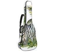 Sac de transport pour guitare classique, basse électrique, 101,6 cm, 106,7 cm, motif licorne vintage dans la forêt magique, Multicolore 07, 42.9x16.9x4.7 in, Sac à dos décontracté