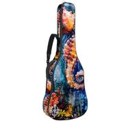 Sac de transport pour guitare classique, basse électrique, 106,7 cm, 106,7 cm, galaxie nocturne pailletée, Multicolore 06, 42.9x16.9x4.7 in, Sac à dos décontracté