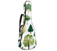 Sac de transport pour guitare classique, basse électrique, aquarelle, floral, bohème, tête de mort, cornes et plumes de 106,7 cm, Multicolore 03., 42.9x16.9x4.7 in, Sac à dos décontracté