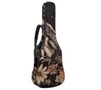 Sac de transport pour guitare classique, basse électrique, grenouille assise sur champignon 101,6 cm, 106,7 cm, 106,7 cm, Multicolore 02, 42.9x16.9x4.7 in, Sac à dos décontracté