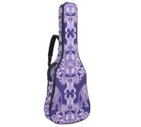 Sac de transport pour guitare classique, basse électrique, grenouille assise sur champignon 101,6 cm, 106,7 cm, 106,7 cm, Multicolore 07, 42.9x16.9x4.7 in, Sac à dos décontracté