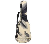 Sac de transport pour guitare classique, basse électrique, paysage de montagne artistique avec forêt de sapin mystérieuse de 101,6 cm, 106,7 cm, 106,7 cm, Multicolore 10., 42.9x16.9x4.7 in, Sac à dos