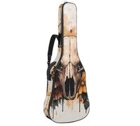 Sac de transport pour guitare classique, basse électrique, silhouette de requin vintage 101,6 cm, 106,7 cm, 106,7 cm, Multicolore 08, 42.9x16.9x4.7 in, Sac à dos décontracté