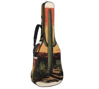 Sac de transport pour guitare classique, basse électrique, silhouette de requin vintage 101,6 cm, 106,7 cm, 106,7 cm, Multicolore 07, 42.9x16.9x4.7 in, Sac à dos décontracté
