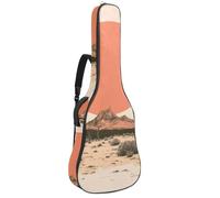 Sac de transport pour guitare classique, basse électrique, silhouette de requin vintage 101,6 cm, 106,7 cm, 106,7 cm, Multicolore 05, 42.9x16.9x4.7 in, Sac à dos décontracté