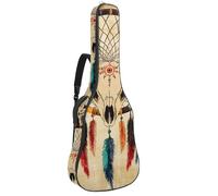 Sac de transport pour guitare classique, basse électrique, silhouette de requin vintage 101,6 cm, 106,7 cm, 106,7 cm, Multicolore 10., 42.9x16.9x4.7 in, Sac à dos décontracté