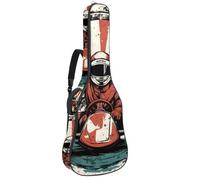 Sac de transport pour guitare classique, basse électrique, voitures de course avec couleurs vives sur la piste de course 101,6 cm, 106,7 cm, 106,7 cm, Multicolore 04, 42.9x16.9x4.7 in, Sac à dos