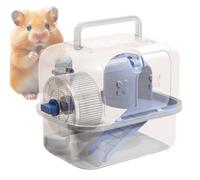 Sac de transport pour hamster avec cage, procédé de ventilation pour petit animal de compagnie, valise transparente pour voyage, randonnée, marche, plein air