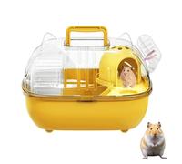 Sac de transport pour hamster | Housse transparente mignonne portable avec bouteille d'eau, transport de hamster | pour gerbille, lapin, furet, souris, écureuil, maison, voyage, visite chez le