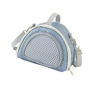 ＡＷＨＡＯ Sac de Transport pour Hamster, Mallette de Transport pour Petits Animaux, Sac à bandoulière de Voyage Respirant avec fenêtre en Maille pour Rat, Gris