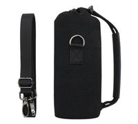 Sac de transport pour haut-parleur portable compatible avec haut-parleur Bluetooth JBL Flip7, résistant à l'usure, étui de rangement de voyage, 18,3 x 7,2 cm (noir avec sangle)