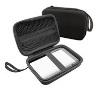 Sac de transport pour imprimante d'étiquettes compatible avec SUPVAN E10, Nelko P21, NIIMBOT D110, Phomemo D30, étui de protection pour étiqueteuse uniquement (noir)