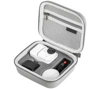 Sac de transport pour Insta360 Go Ultra, étui de protection en cuir synthétique, coque de protection rigide, compatible avec accessoires aimantés et clip facile, sac à bandoulière portable et étanche