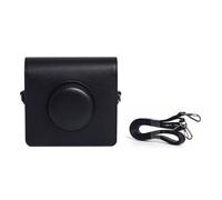 Sac de transport pour Instax Wide EVO, sac de rangement portable pour appareil photo avec bandoulière, housse de protection en cuir PU, organisateur de voyage, Noir , Sacoche bandoulière pour Instax