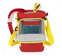 Sac de Transport pour Lunii FLAM Baladeur d'histoires, avec Compartiment pour Casque, Bandoulière Réglable (Rouge)