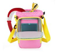 Sac de Transport pour Lunii FLAM Baladeur d'histoires, avec Compartiment pour Casque, Bandoulière Réglable (Rose)