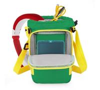 Sac de Transport pour Lunii FLAM Baladeur d'histoires, avec Compartiment pour Casque, Bandoulière Réglable (Vert)