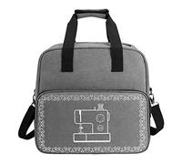 Sac de transport pour machine à coudre surjeteuse Sac fourre-tout pour la plupart des sacs de rangement standard avec fermeture éclair sous vide, gris clair, Taille unique
