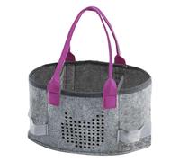 Sac de transport pour musique, étui de rangement élégant en feutre extra espace, 26 x 17 x 15 cm, portable robuste et multifonctionnel pour jeux de démarrage et organisation de voyage, violet, Refer