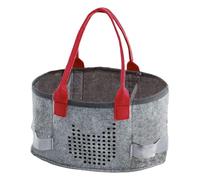 Sac de transport pour musique, étui de rangement élégant en feutre extra espace, 26 x 17 x 15 cm, portable robuste et multifonctionnel pour jeux de démarrage et organisation de voyage, Rouge, Refer to