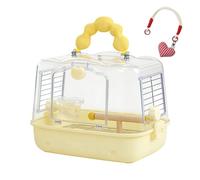 Sac de transport pour oiseaux - Acier inoxydable 31,3 x 23 x 23,3 cm | Sac de transport respirant | Sac de transport transparent pour perroquet | Pour sorties, promenades, perruches en plein air