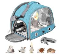 Sac de transport pour oiseaux avec perchoir et plateau en acier inoxydable, sac à dos pour oiseaux, cage à oiseaux portable, sac de transport pour petits oiseaux