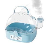 Sac de transport pour oiseaux - Cage ventilée avec bouteille d'eau pour petits chiens, chatons, furets, lapins, promenades en voiture, visites vétérinaires