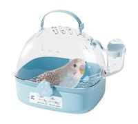 Sac de transport pour oiseaux - Niche ventilée avec bouteille d'eau portable pour petites races, chiot, chaton, furet, lapin, promenades en voiture, visites vétérinaires