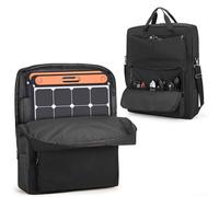 Sac de transport pour panneau solaire portable compatible avec Jackery Solar 100 W 100 x 200 W rembourré avec poche et bandoulière Oxford 600D imperméable double couche