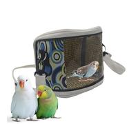 Sac de transport pour perruches - Tissu léger et robuste, sac à dos portable pour oiseaux avec inserts ventilés et poignée confortable | Accessoire d'accompagnement parfait pour les parents d'animaux