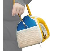 Sac de transport pour petit animal de compagnie - Pochette portable pour chinchilla - Voyage léger | Sac doux et respirant pour animal de compagnie - Étui de transport pratique pour hamster, hérisson