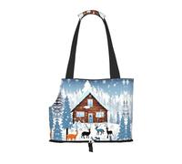 Sac de transport pour petit animal de compagnie Winter Fawn adapté pour les centres commerciaux, les avions, les bus et les métros