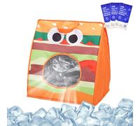 Sac de transport pour petit chat, sac de transport pour chat, poche de glace intégrée | Enclos isolés ventilés et portables pour l'extérieur, le camping, les voyages, les compagnies aériennes, le vélo