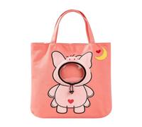 Sac de transport pour petit chien, chiot et chat Taille M | Sac de transport pour animal de compagnie de taille standard, design Head Out en toile respirante sur le dessus