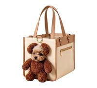 Sac de transport pour petit chien, sac à main de grande capacité pour chiot | Sac de transport portable de grande capacité, sac de voyage confortable pour petits chiens, promenade, randonnée, shopping