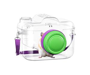 Sac De Transport Pour Petits Animaux Forme Caméra pour Hamster | Sac De Transport Gerbille Propriétaires et amoureux d'animaux, voyageurs, bénévoles, visite vétérinaire, road trip, camping,
