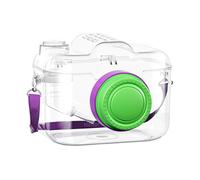 Sac de transport pour petits animaux | Sac de transport en forme de caméra pour gerbilles, cage de voyage pour lapins | pour parents d'animaux | Support volontaire pour voyageurs, visites vétérinaires