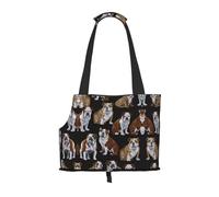 Sac de transport pour petits chiens, chats et lapins avec imprimé bulldogs anglais