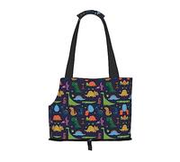 Sac de transport pour petits chiens, chats et lapins avec imprimé feuille de palmier dinosaure