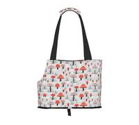 Sac de transport pour petits chiens, chats et lapins - Motif champignons