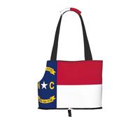 Sac de transport pour petits chiens, chats et lapins - Motif drapeau de la Caroline du Nord