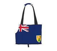 Sac de transport pour petits chiens, chats et lapins - Motif drapeau des îles Turques et Caïques