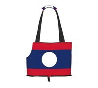 Sac de transport pour petits chiens, chats et lapins Motif drapeau du Laos