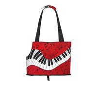 Sac de transport pour petits chiens, chats et lapins Motif notes de musique