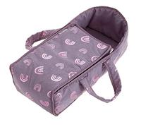 Sac de Transport pour poupée howa 48 cm Accessoires pour poupées 29522 | Sac de transport pour poupées jusqu'à 48 cm, tissu couleur mauve, rembourrage moelleux, fermetures à glissière